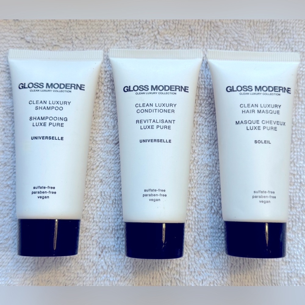 Gloss Moderne Clean Luxury Mini Haircare Set  20ml X 2/30ml X1 BRAND NEW